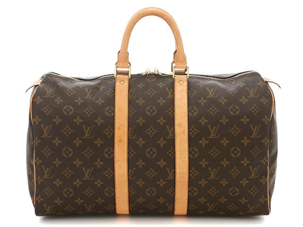 LOUIS VUITTON Keepall Boston Bag Travel Monogram